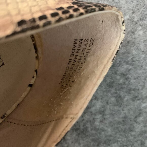 ZIGI New York Women's Snakeprint Heel Peep Toe Shoes - Picture 8 of 11